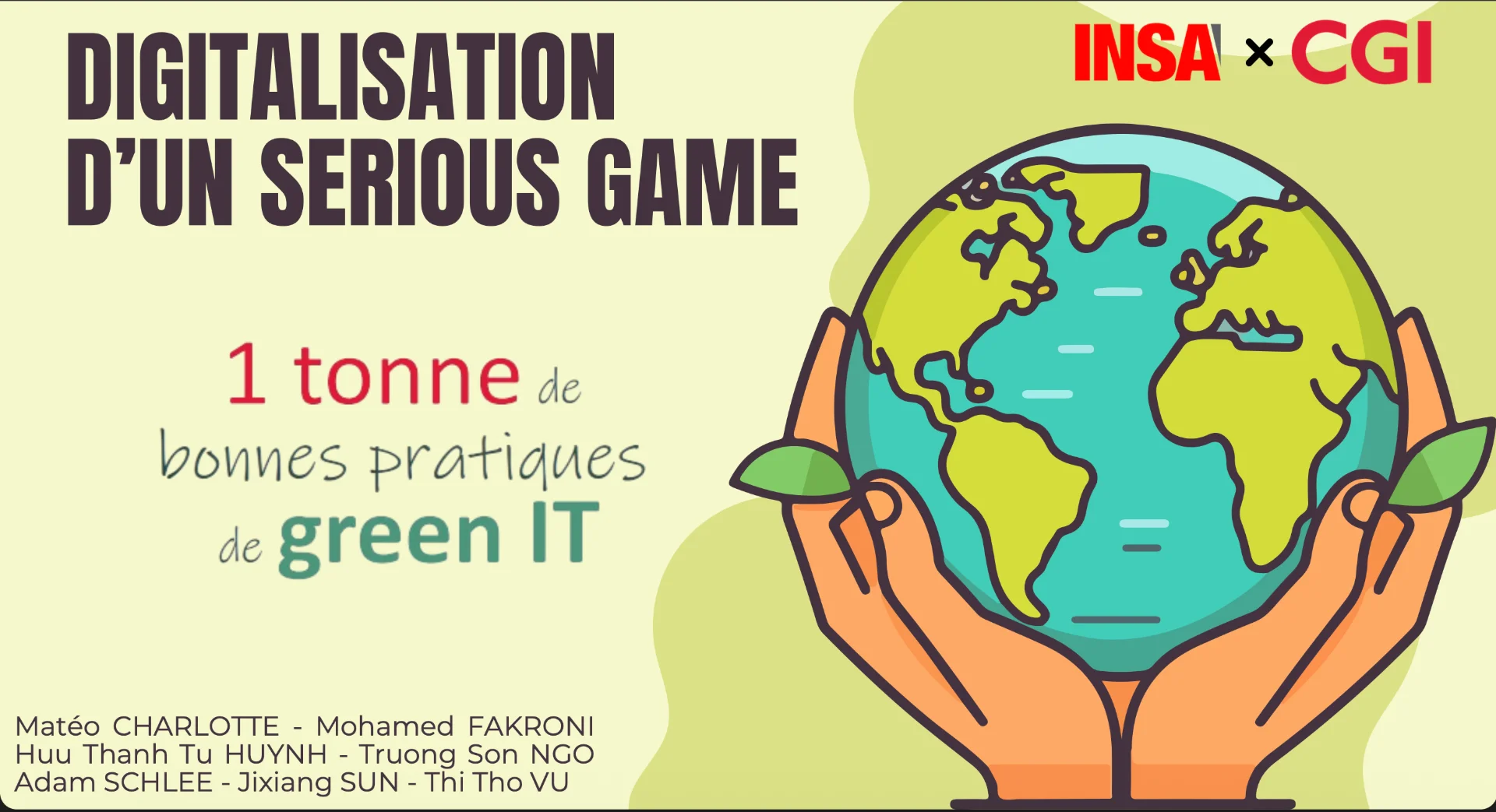 Digitalizing "1T de Bonnes Pratiques de Green IT" Game
